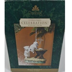 DaySpring Really Woolly Christmas Ornament Nativity Lambs John 10:14 2003 Boxed
